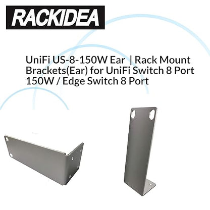 RI-UB8RMBA | Rack Mount Brackets(Ear) for UniFi Switch 8 Port 150W / Edge Switch 8 Port