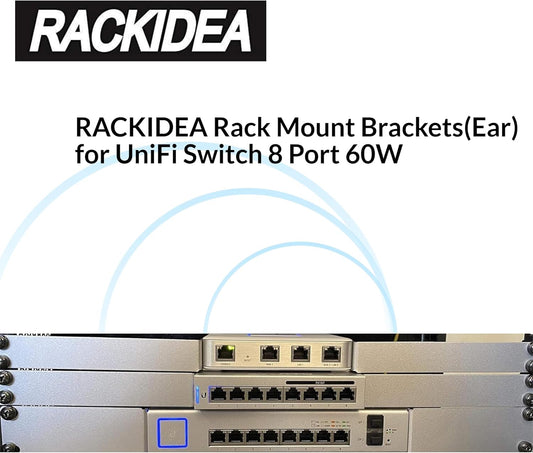 UniFi US-8-60W Ear RI-UB8RMBA60 | Rack Mount Brackets(Ear) for UniFi Switch 8 Port 60W
